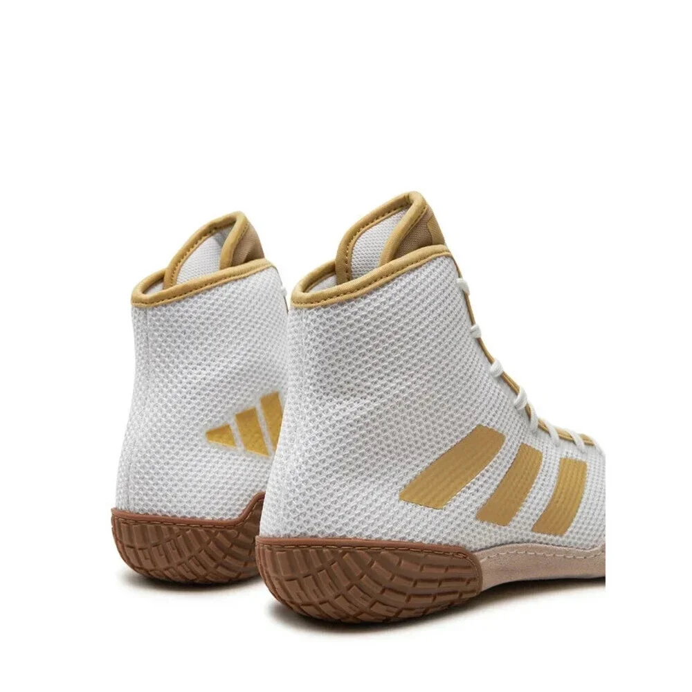 Adidas Tech Fall 2.0 FZ5389 Men White Vegas Gold Athletic Wrestling Shoes TF7608